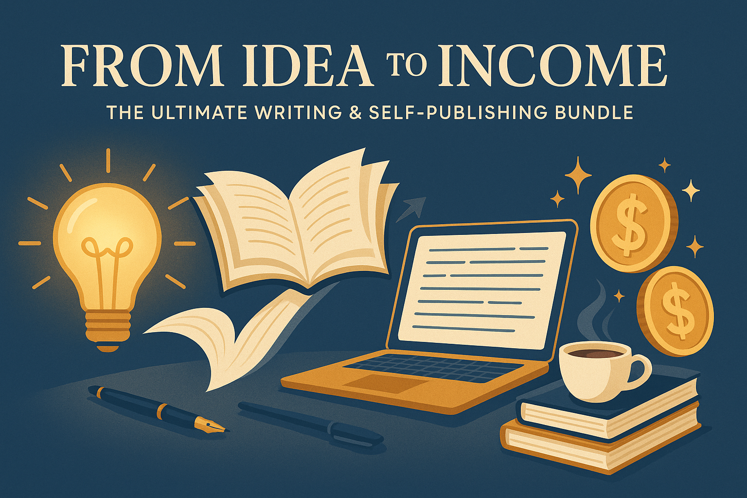 "From Idea to Income: The Ultimate Writing & Self-Publishing Bundle"